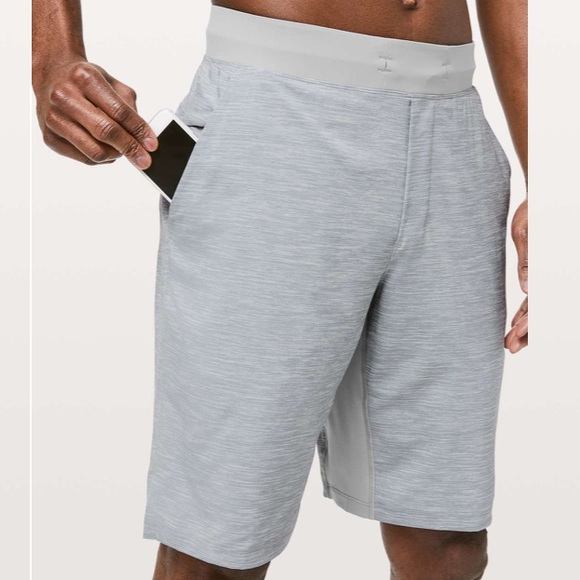 Lululemon T.H.E. Short *Linerless 11" Heather Allover Sea Salt 2248 - Picture 1 of 11